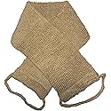 Large Natural Exfoliating Hemp Back Scrubber for Shower for Men and Women - Deep Clean & Invigorate Your Skin - Machine Wash and Dry - Double Sided