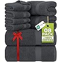 Utopia Towels 8 Piece Luxury Towel Set - Majestic Plush, Super Absorbent & Quicker-to-Dry, Thick 100% Ring Spun Cotton Towels for Bathroom, Spa…