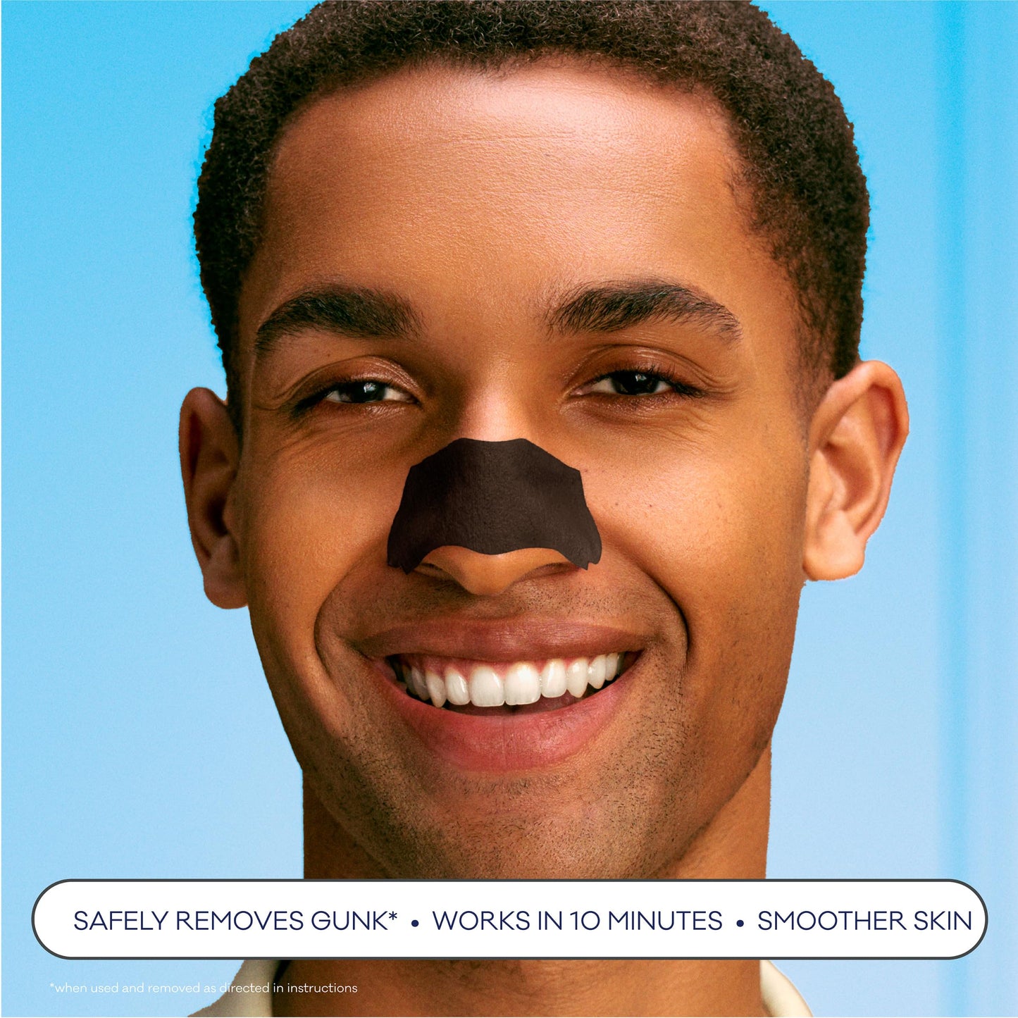 Bioré Charcoal Deep Cleansing Pore Strips for Men, Nose Strips for Blackhead Removal on Oily Skin, Features C-Bond Technology with Instant Pore