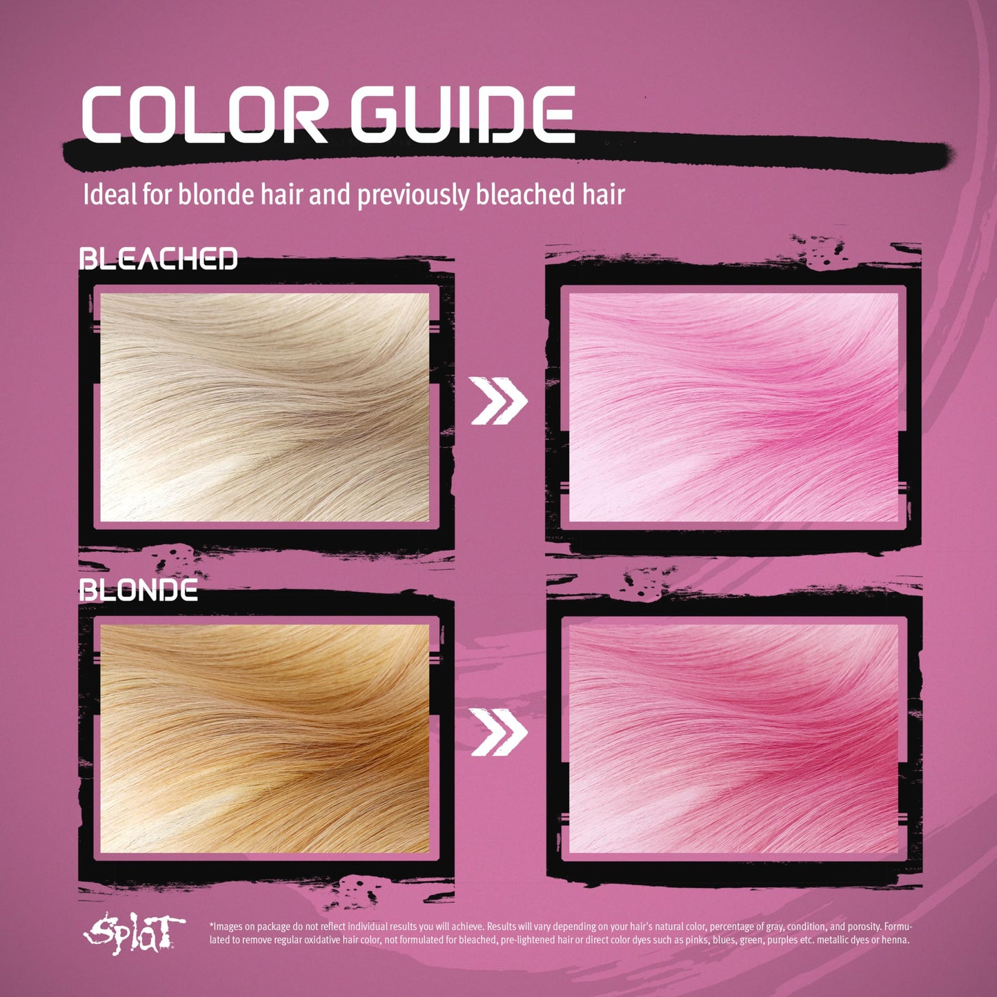 Splat Midnight Rosetta Semi Permanent Hair Dye Kit for Blondes, 1 Application, Includes Deep Reconstructor Conditioner, Lasts 30 Washes, No Bleach