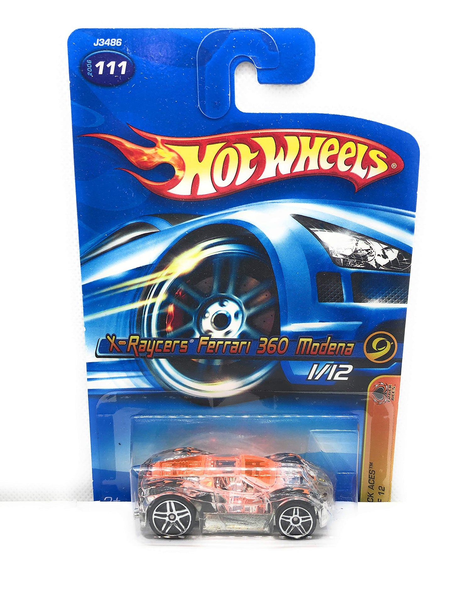 Hot Wheels 2006-111 X-raycers Ferrari 360 Modena 1/12 Track Aces1:64 Scale