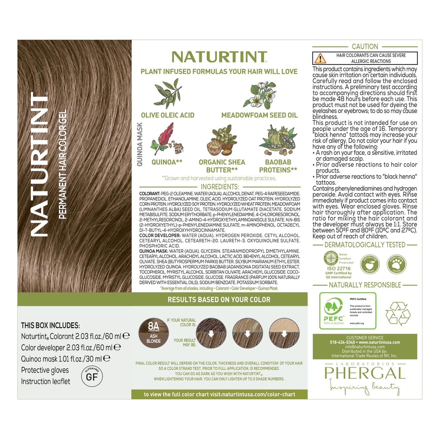 Naturtint Hr Clr 8a Blonde Ash