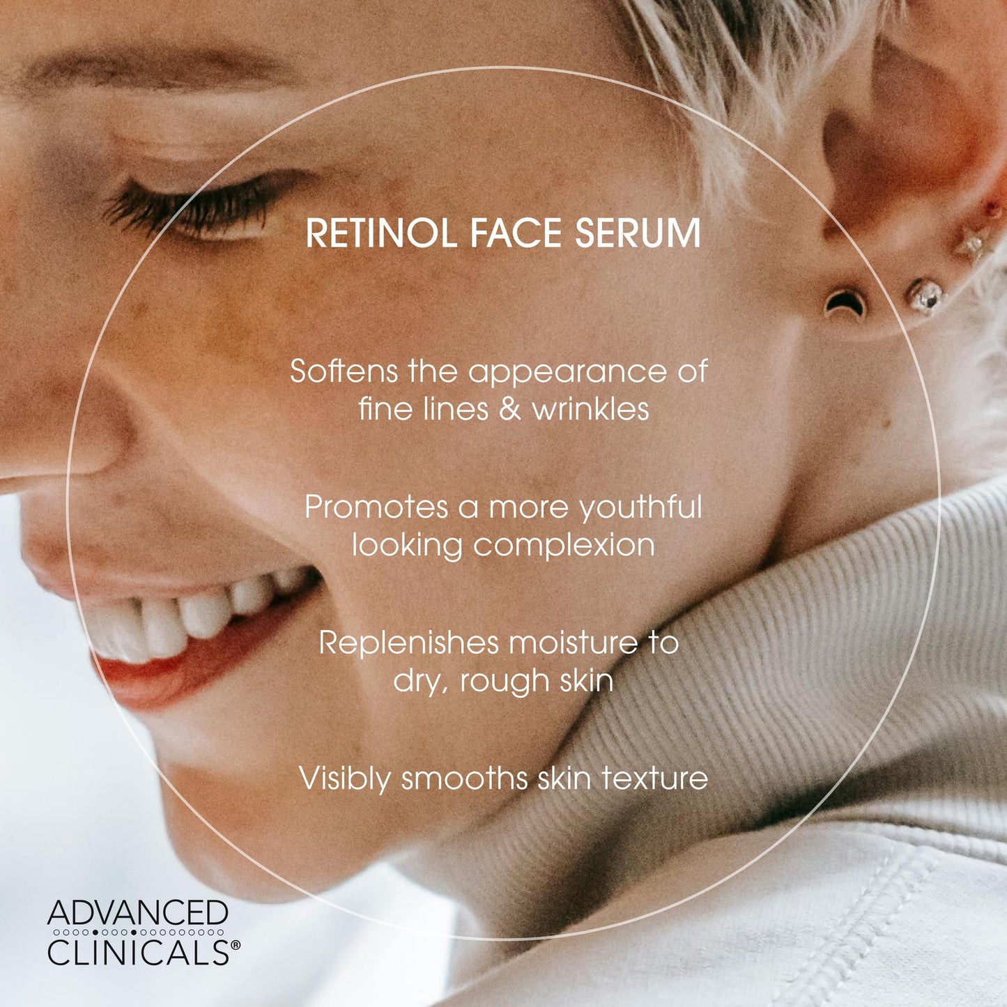 Advanced Clinicals Retinol Serum For Face | Visible Anti Aging Retinol Serum Skin Care Face Moisturizer With Vitamin E Helps Improve Look