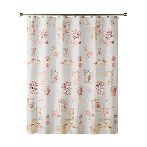 SKL Home Rustic Seaside Shower Curtain, Multicolored
