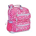 Bentgo Kids Backpack - Lightweight 14” Backpack in Fun Prints for School, Travel, & Daycare, Ideal for Ages 4+, Roomy Interior, Durable & Water-Resistant Fabric, & Loop for Lunch Bag (Rainbows)