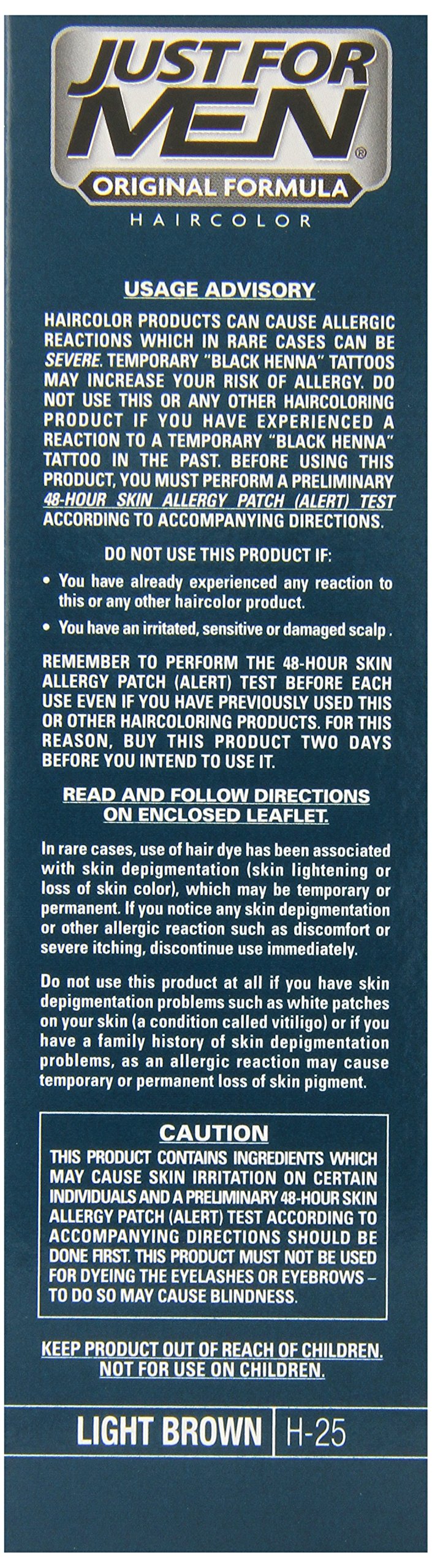 Just For Men Original Formula Men's Hair Color, Light Brown