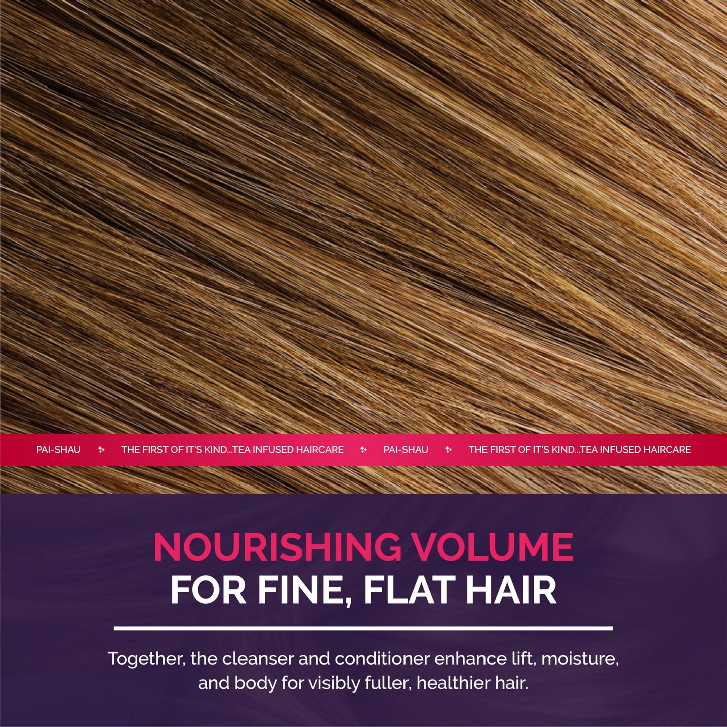 Pai-Shau Opulent Volume Cleanser and Conditioner Duo Set - Volumizing Cleanser and Conditioner for Thin Hair - Provides Improved Volume and Hydration