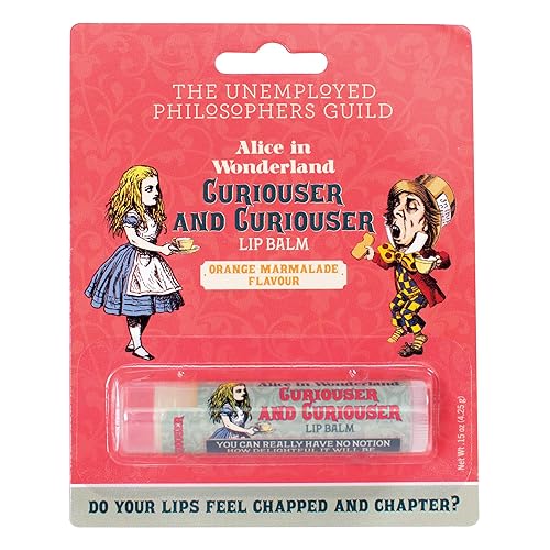 The Unemployed Philosophers Guild Alice in Wonderland Curioser and Curioser Lip Balm - Orange Marmalade Flavored, Cruelty-Free, Made in the USA