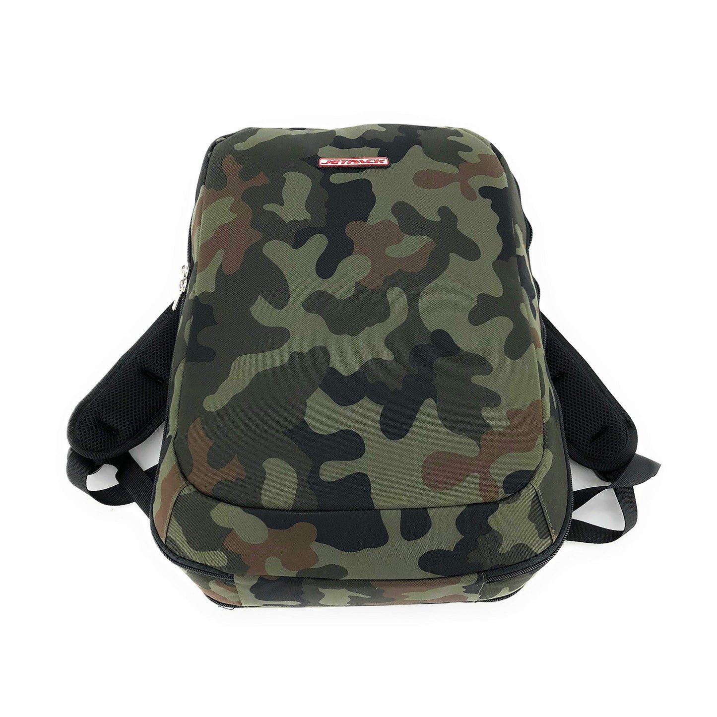 Jetpack Slim Backpack for DVS, Mobile, or Club DJ Gig Set, Bag Carry Laptop, Stand, Tablet, Headphone, Vinyl Records, USB Mobile Devices, Needle Case, Cables, Microphone & More. TSA Compliant (Camo)
