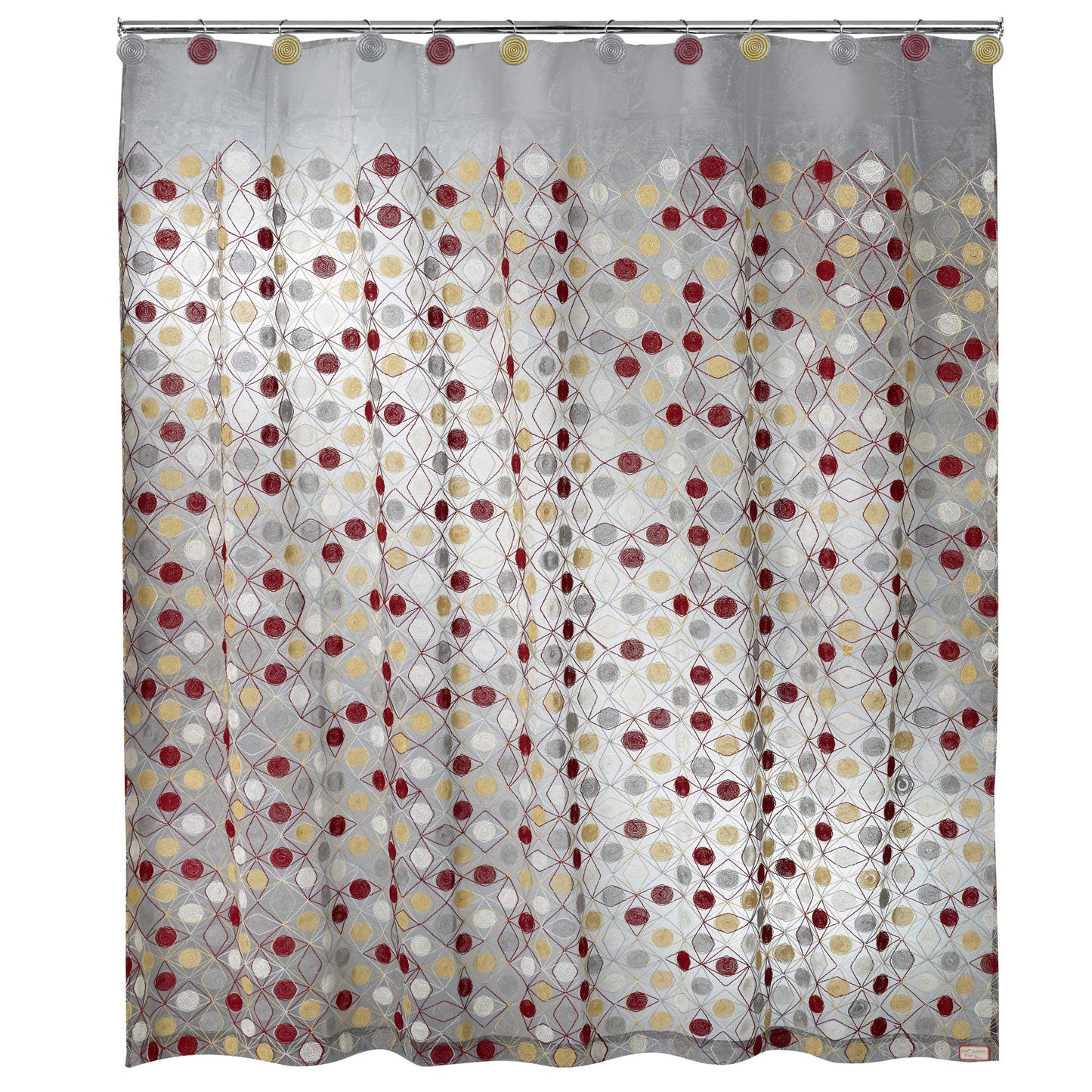 Popular Bath Sedona Collection, Shower Curtain, Grey