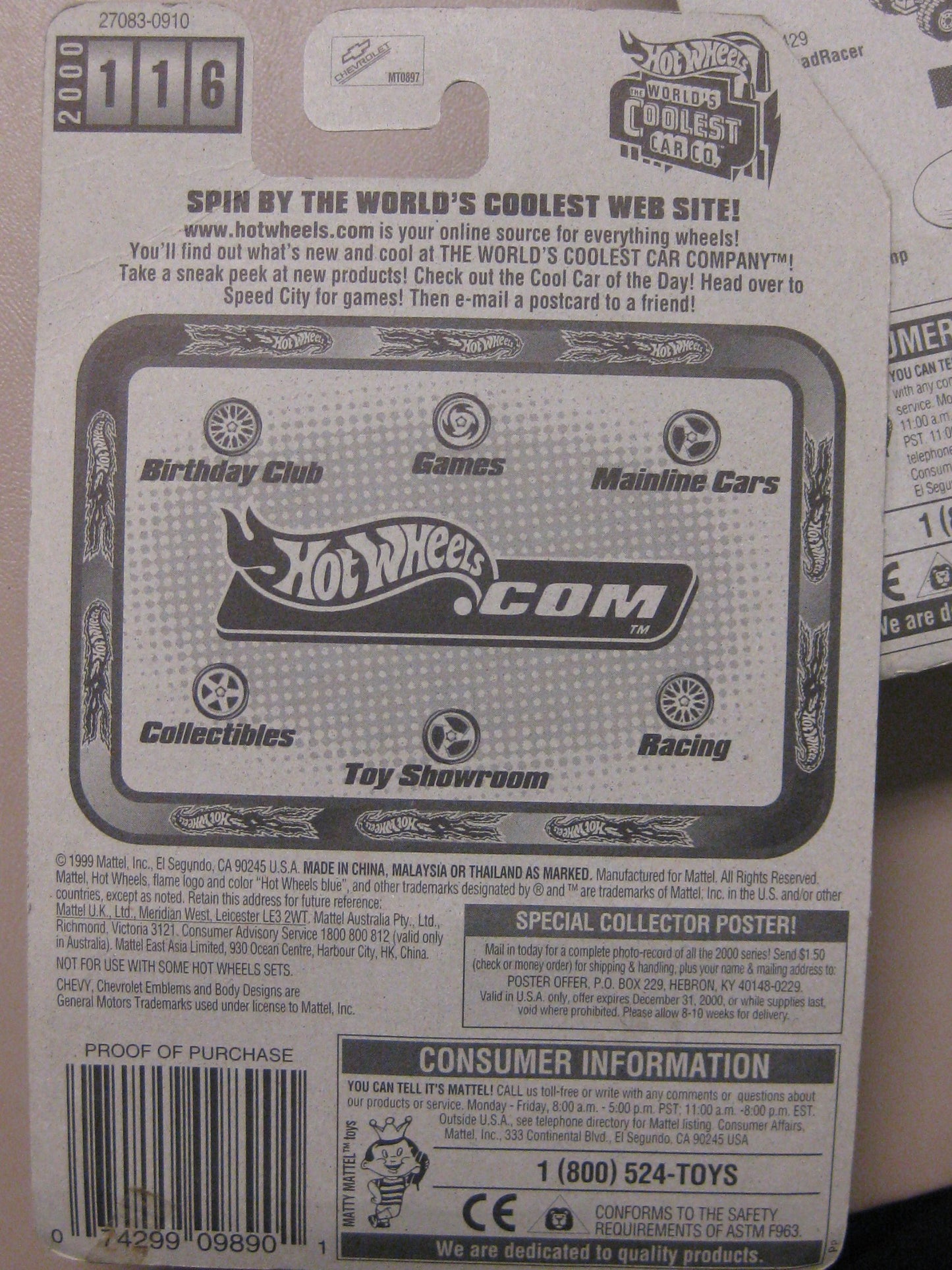 Hot Wheels '59 Chevy 2000 Series Collector #116