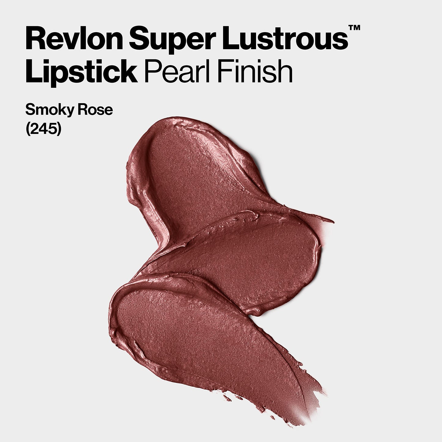 Revlon Super Lustrous Lipstick with Vitamin E and Avocado Oil, Pearl Lipstick in Mauve, 245 Smoky Rose, 0.15 oz