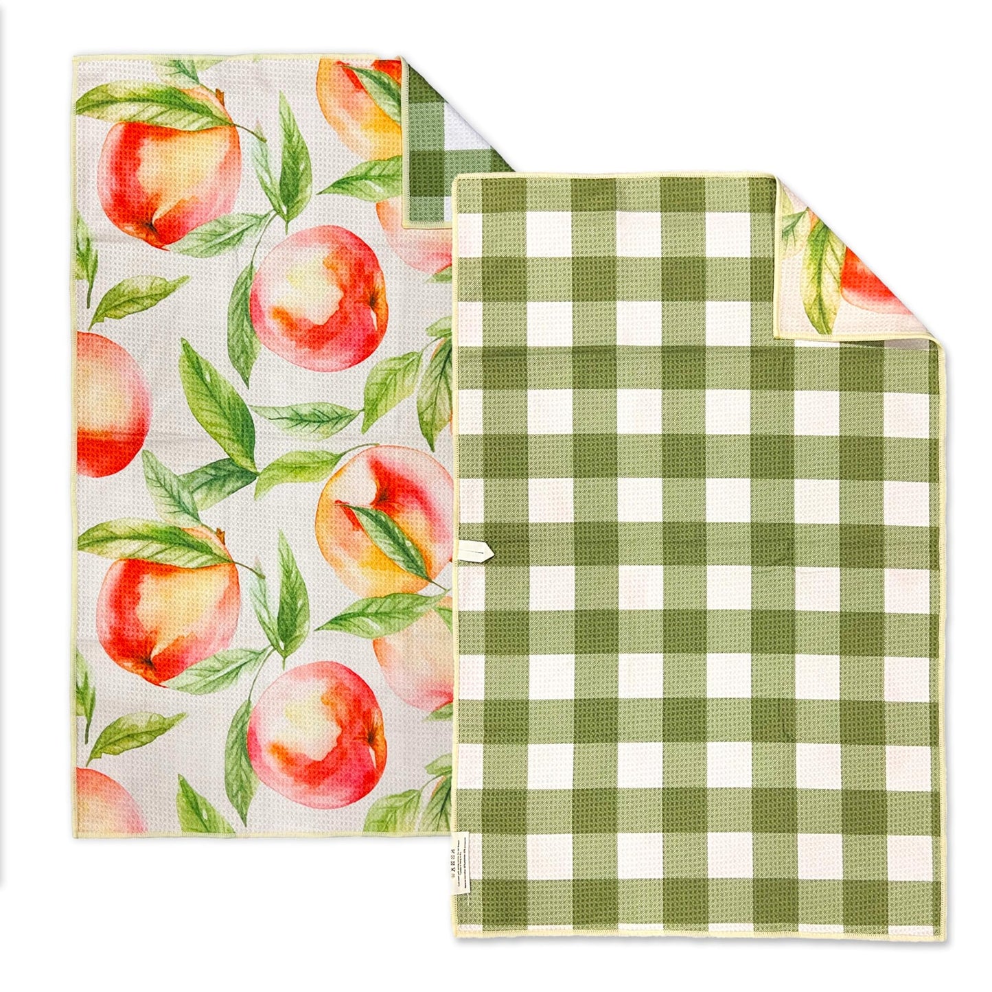 Reversible Microfiber Towel - Ultra Absorbent, Quick-Drying Hand Towels - Modern Design, Scratch-Free, Lint-Free for Kitchen, Bathroom, Car Cleaning…