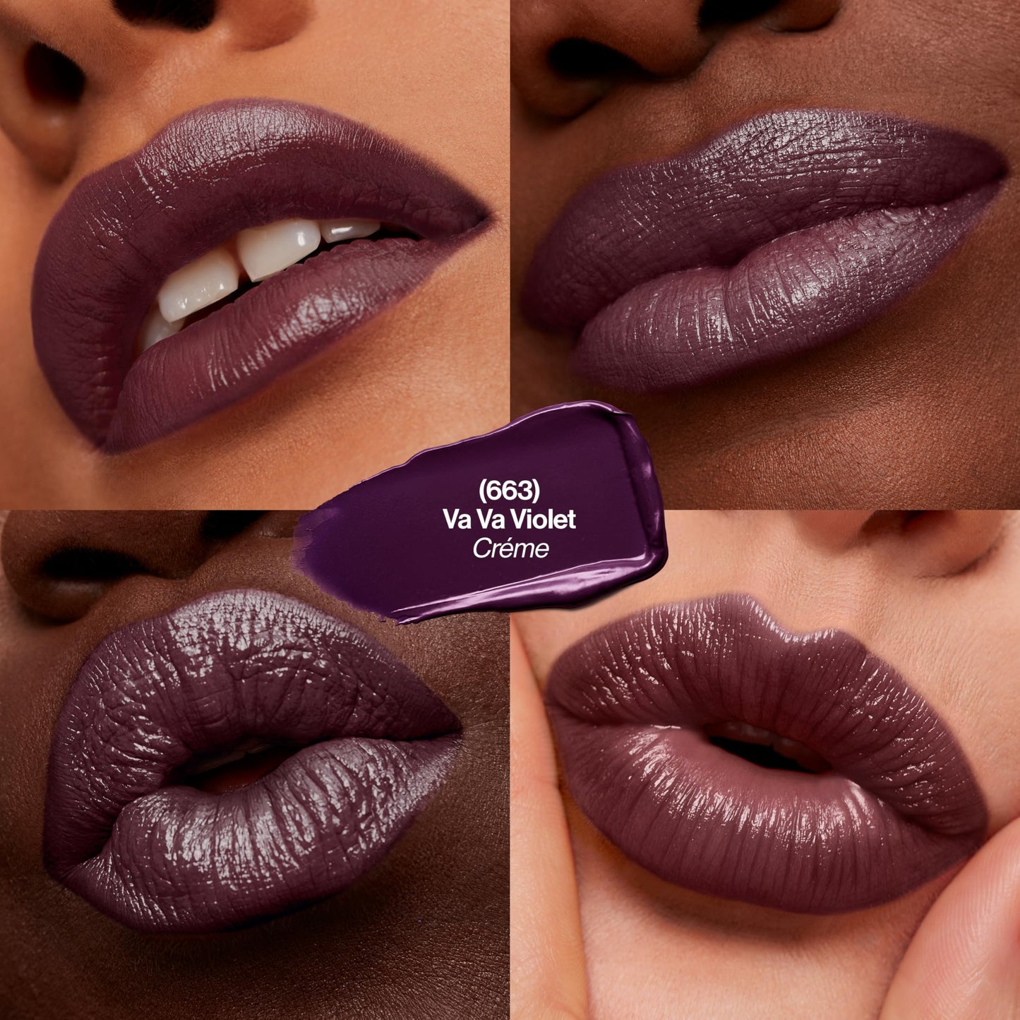 Revlon Super Lustrous Lipstick, Creamy Formula For Soft, Fuller-Looking Lips, Moisturized Feel, 663 Va Va Violet, 0.15 oz