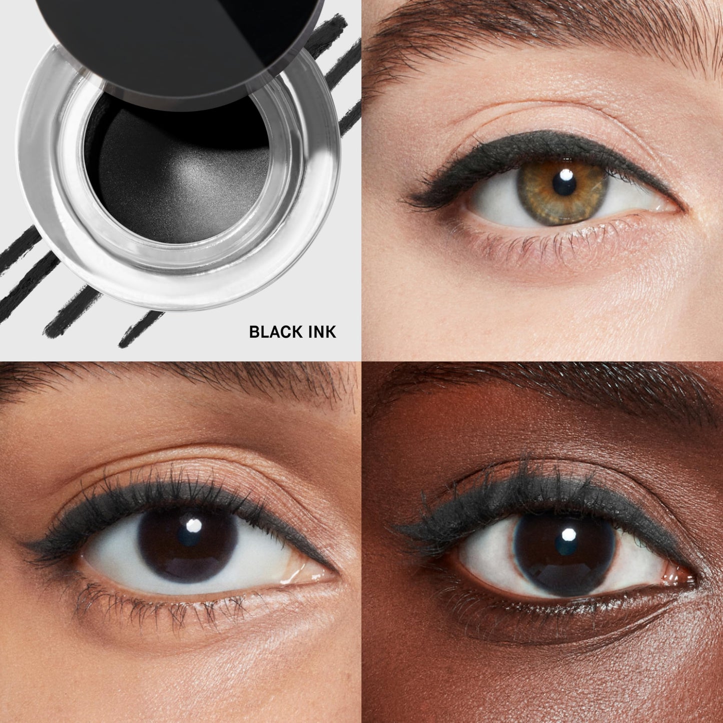 Bobbi Brown Long-Wear Gel Eyeliner | Precise Smudge-Proof & Waterproof Eyeliner for 8-Hour Wear, 0.1 Ounce, Black Ink