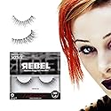 KISS Rebel, False Eyelashes, 'Volume Up', 12mm, Includes 1 Pair Of Lash, Easy to Apply, Reusable Lash Clusters