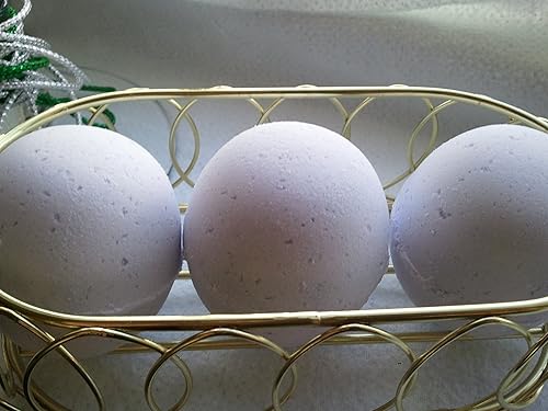 Spa Pure Tassie Lavender Bath Bombs: XL 5 oz, Ultra-Moisturizing, Individually Hand Wrapped, USA Made, (3 Count, Pack of 1)