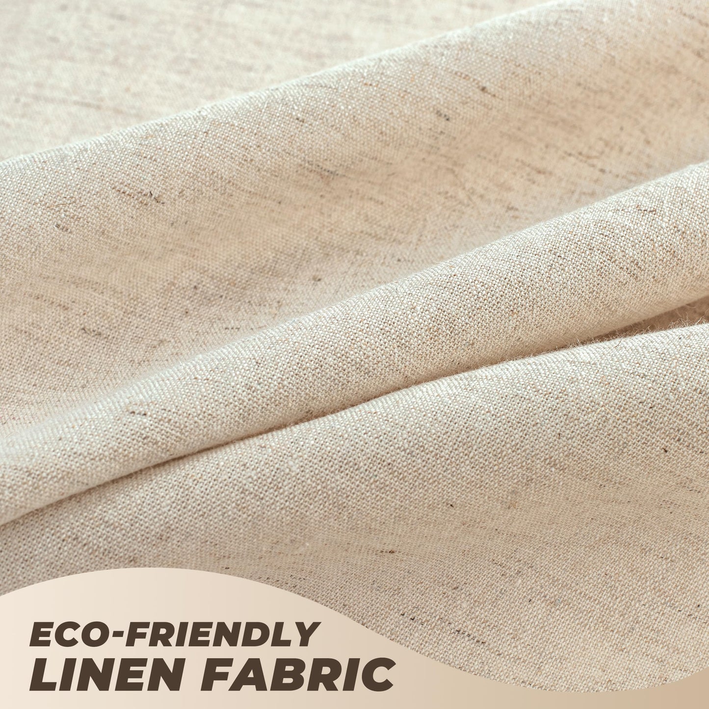 TURKIO Linen Shower Curtain Boho Beige Shower Curtains for Bathroom Thick Fabric Shower Curtain with Tassels Neutral Shower Curtains Rustic Farmhouse…