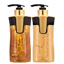 Keratin Cure Gold & Honey 2 Piece Hair Care Sulfate Free Shampoo, Conditioner for Repair Moisturize with Protein & Organic Extracts for keratin