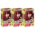 Garnier Nutrisse Haircolor, R3 Light Intense Auburn Nourishing Color Creme Permanent (Pack of 3)