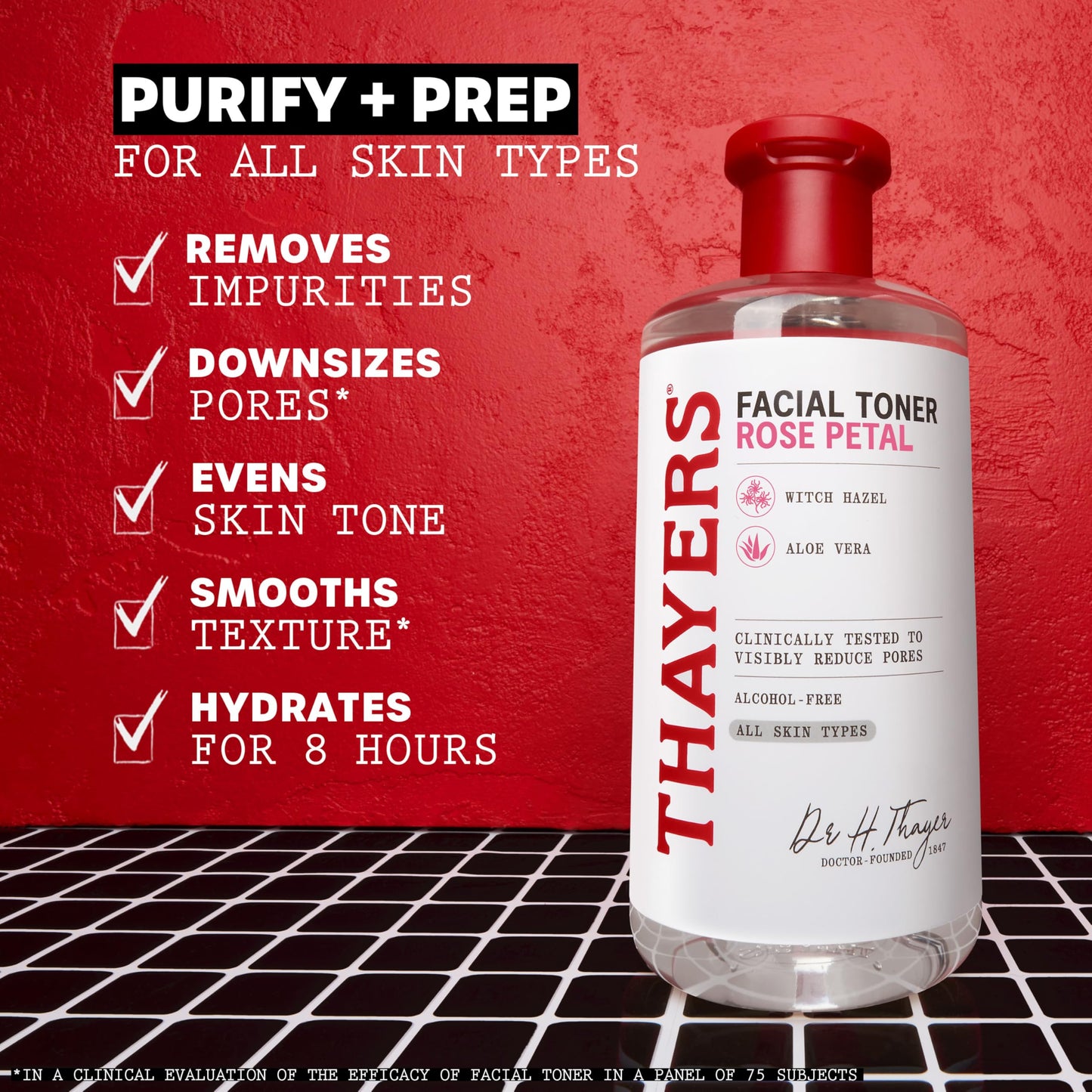 THAYERS Alcohol-Free Rose Petal Witch Hazel Facial Toner for Glowing Skin, Soothing, Hydrating, Refreshing Toner for All Skin Types, 12oz (Packaging Beauty and Personal Care THAYERS
