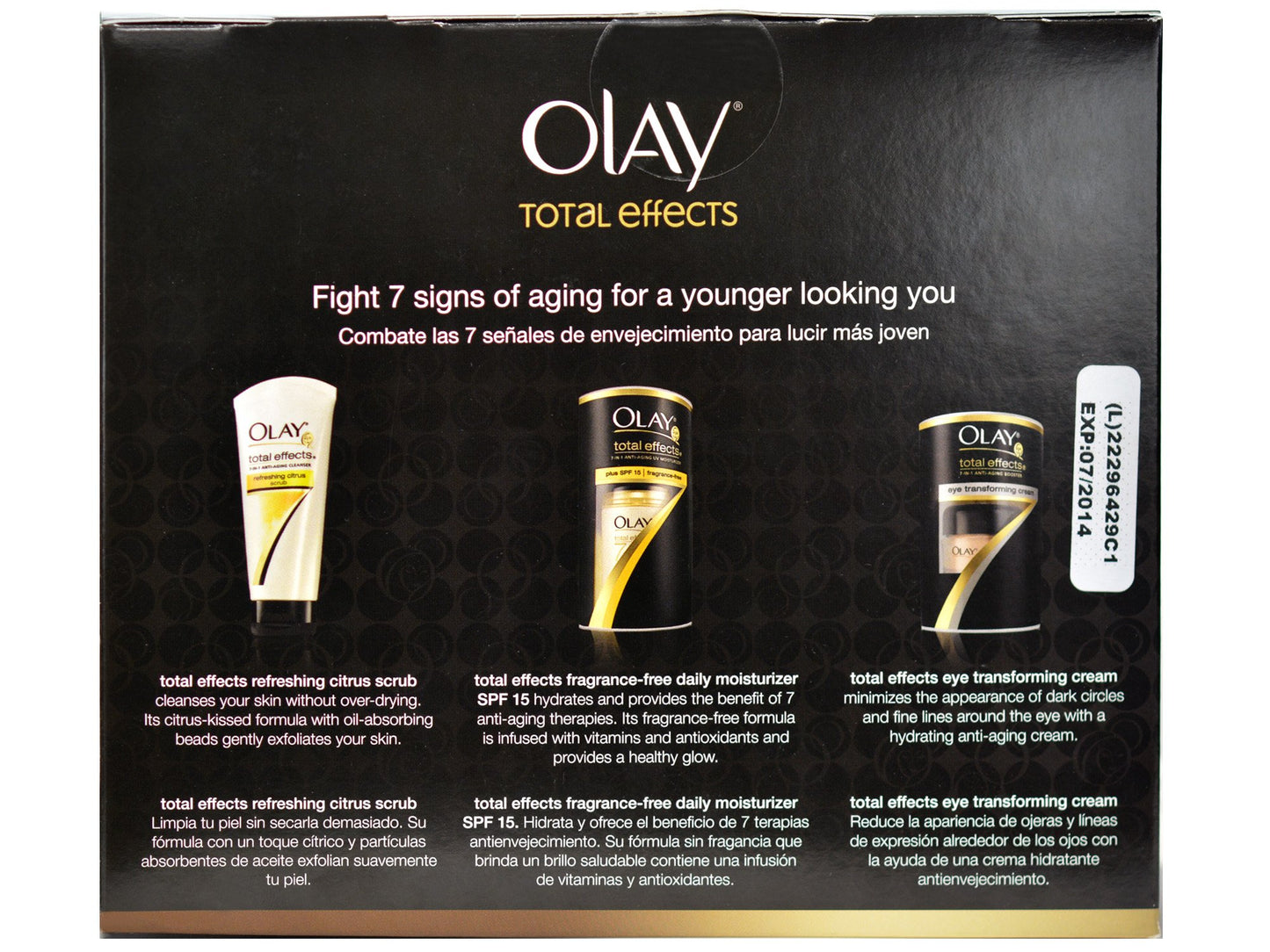 OLAY TOTAL EFFECTS ANTI AGING STARTER TRIO