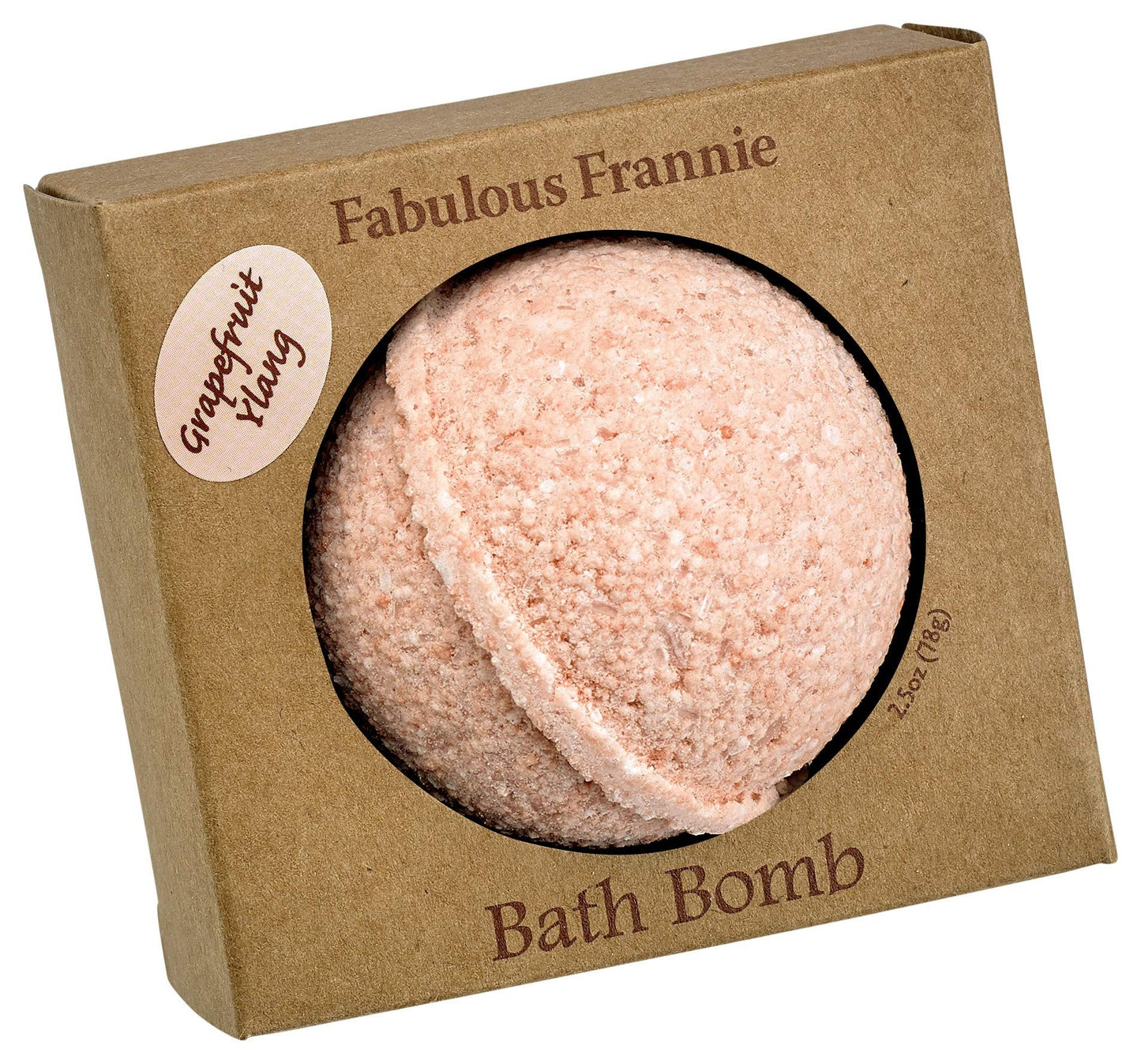 Fabulous Frannie Grapefruit Ylang Ylang Natural, Handmade Bath Bomb, Rich in Essential Oil, Salt, Coconut Oil, Witch Hazel, Ultra Plush Spa Fizzies…