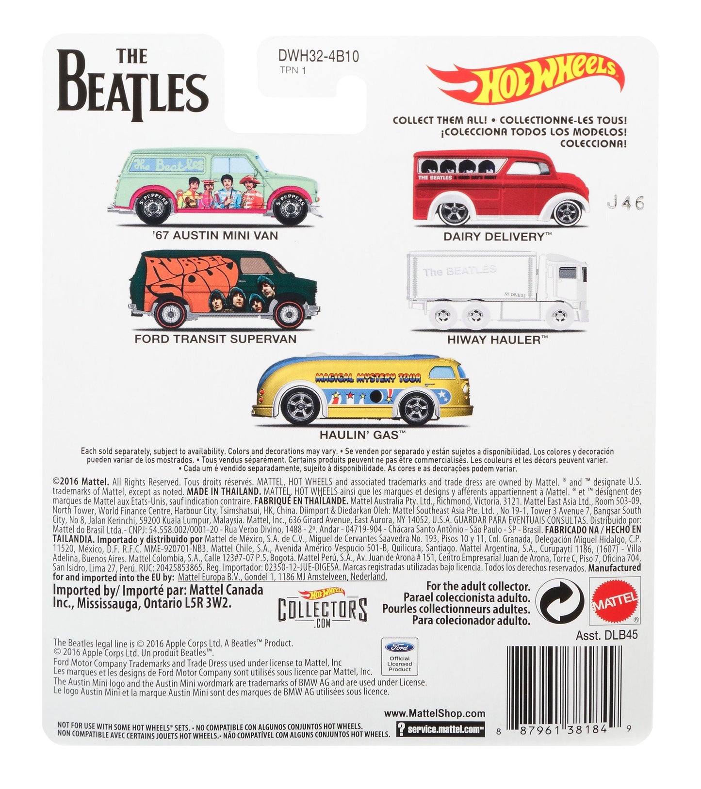 Hot Wheels The Beatles Hiway Hauler Vehicle