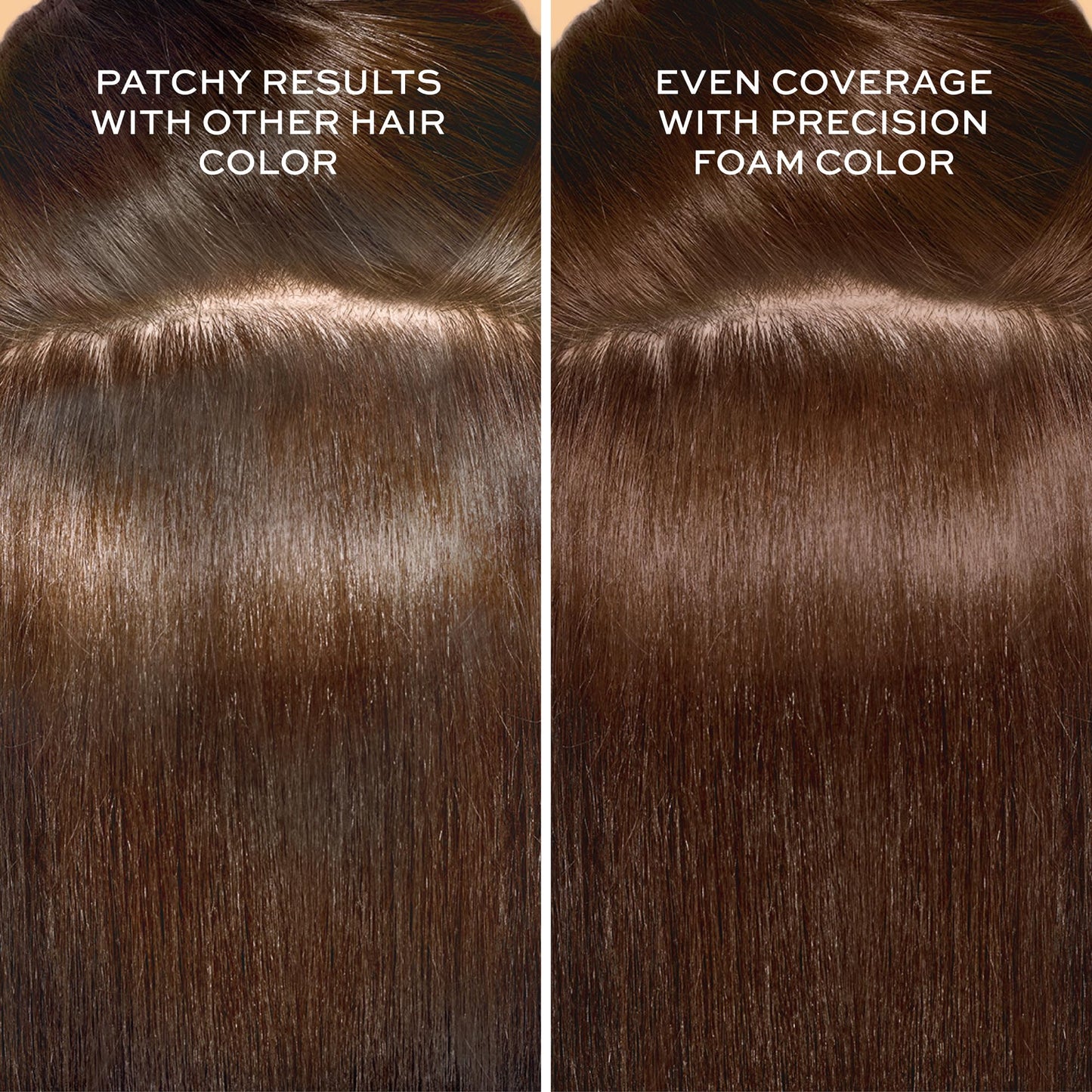 John Frieda Precision Foam Colour, Light Natural Brown 6N, Full-coverage Hair Color Kit, Anti-Fade Gray Coverage, Deep Color Saturation Hair Dye, Pack