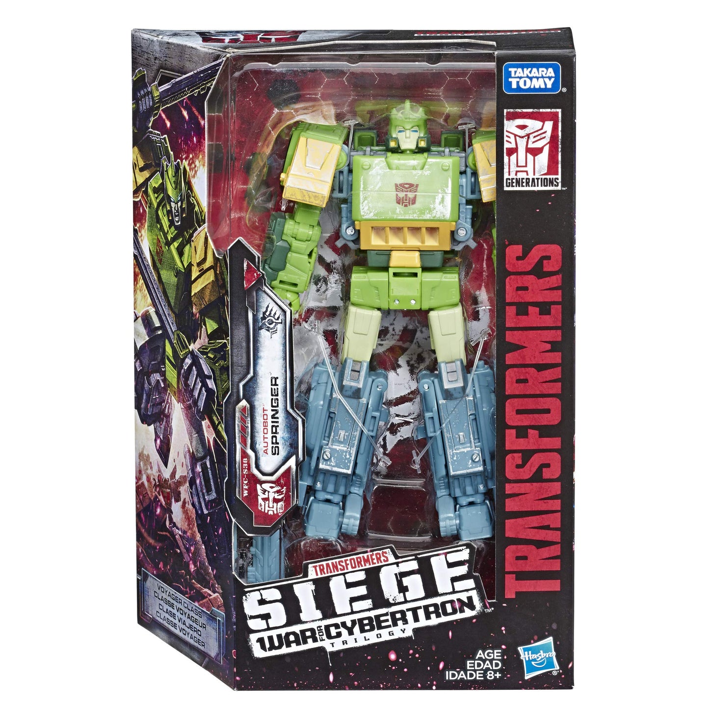 Transformers Toys Generations War for Cybertron Voyager Wfc-S38 Autobot Springer Action Figure - Siege Chapter - Adults & Kids Ages 8 & Up, 7"