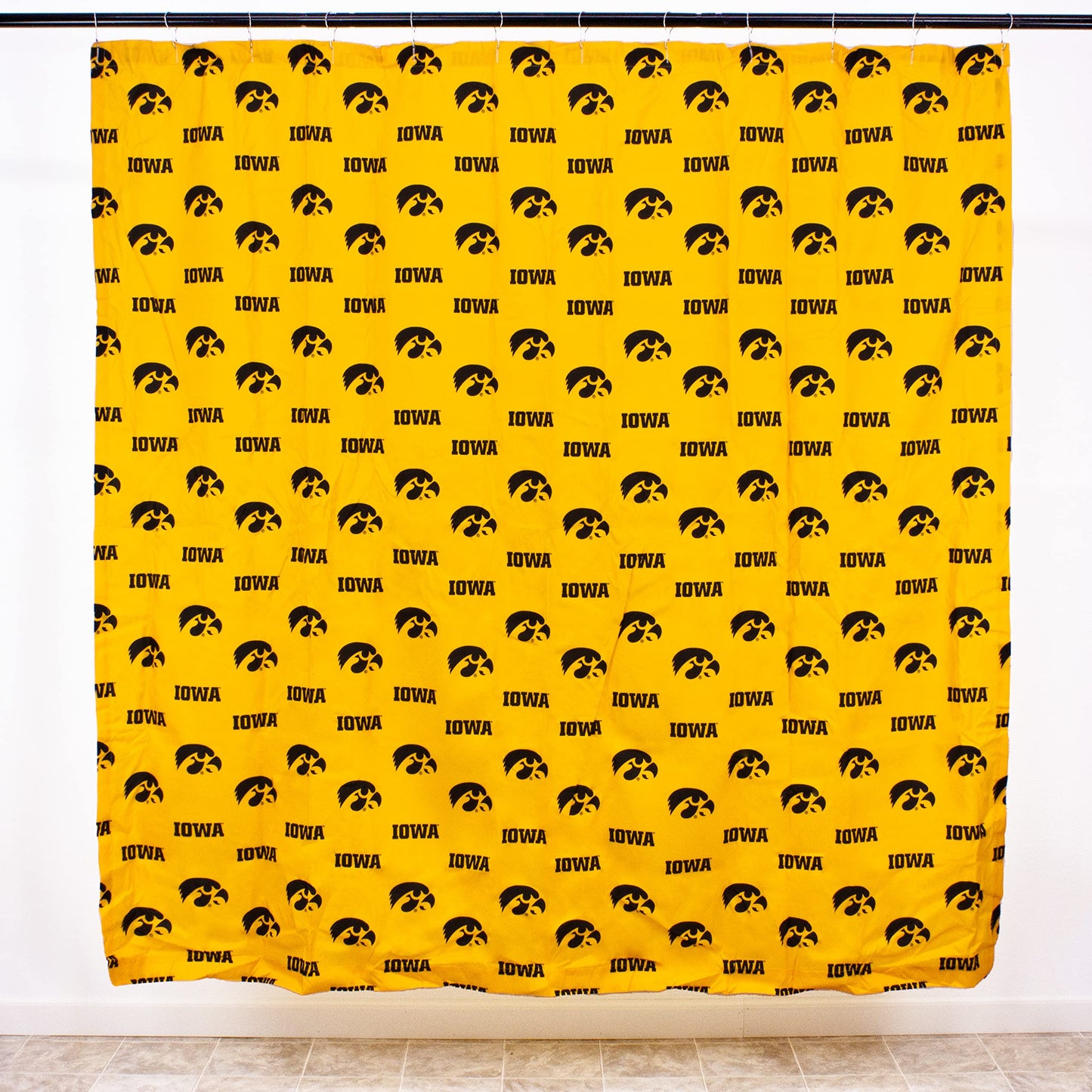 College Covers Everything Comfy Iowa Hawkeyes Bright and Colorful Shower Curtain Cover