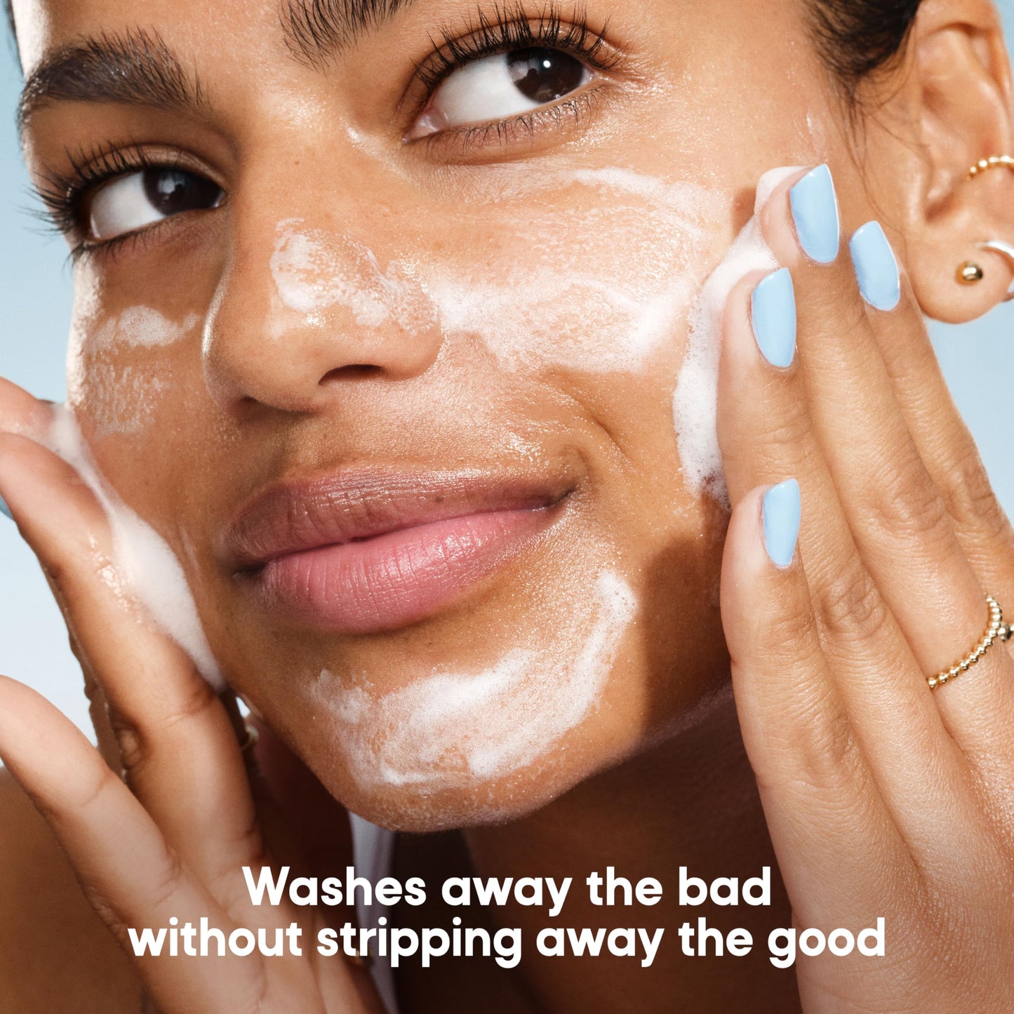 Almay Foam Away Makeup Remover & Face Wash, Gentle Foaming Facial Cleanser, Hypoallergenic, Non-Stripping, Vegan, Cruelty-Free Formula, 100, 2.87 fl