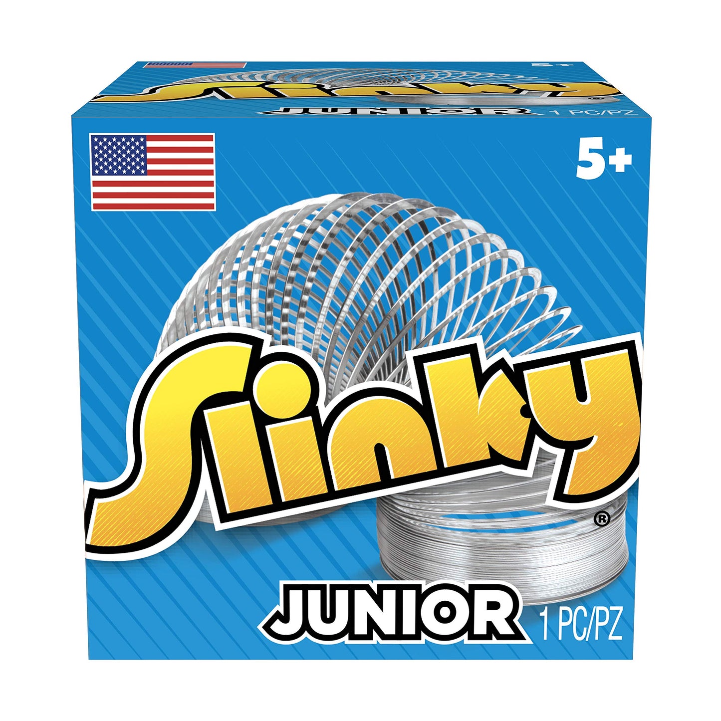 Slinky Jr. The Original Walking Spring Toy, 5-Pack Small Metal Slinkys