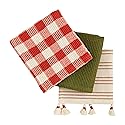 Mud Pie Cotton Towel Set, Orange, 14" x 21"