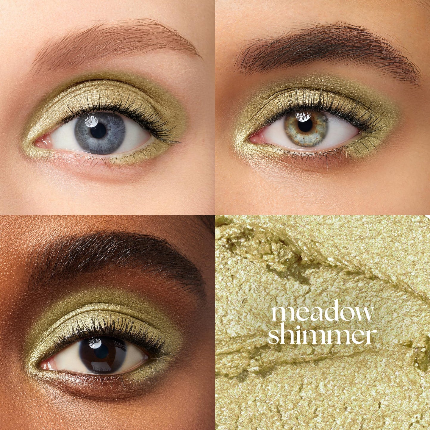 Julep Eyeshadow 101 Cream-to-Powder Waterproof Shadow Stick - Meadow Shimmer - Long-Lasting, Crease-Proof, Earthy Green Shimmer Cream Eyeshadow