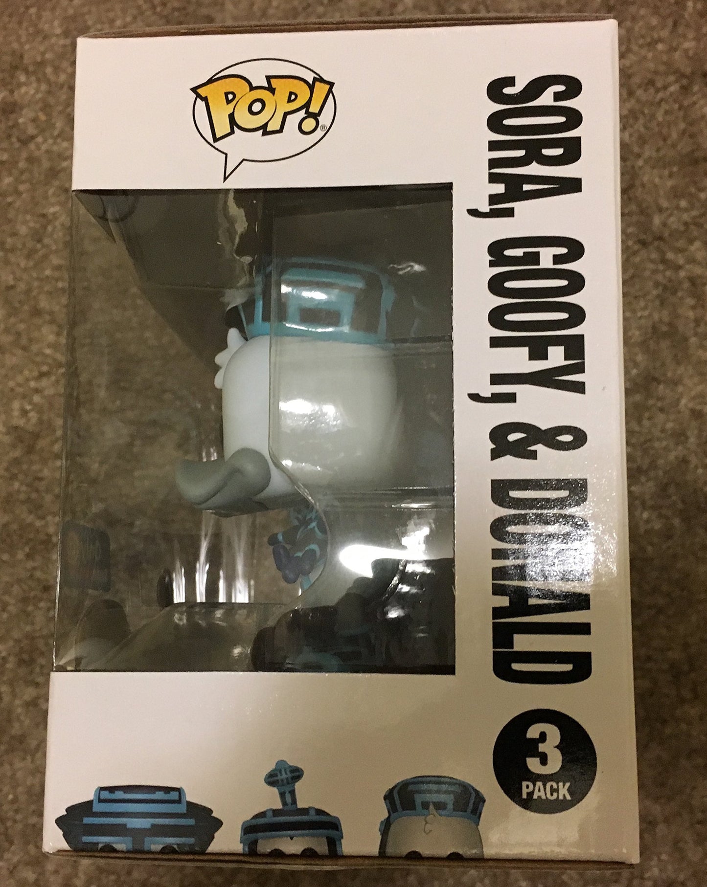 Pop! Disney Kingdom Hearts Sora, Goofy, & Donald Tron Suits (Gamestop Exclusive)