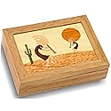 MarqArt Kokopelli Wood Art Trinket, Jewelry Box & Gift - Handmade USA - Unmatched Quality - Unique, No Two are the Same - Original Work of Wood-Art.…