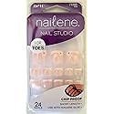 Nailene Nail Studio For Toes, 24 Nails, Chip Proof, Short Length, 71282