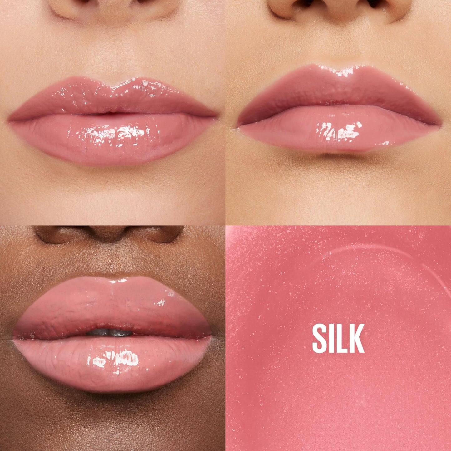 Maybelline Lifter Gloss, Hydrating Lip Gloss with Hyaluronic Acid, High Shine for Plumper Looking Lips, Silk, Warm Mauve Neutral, 0.18 Ounce