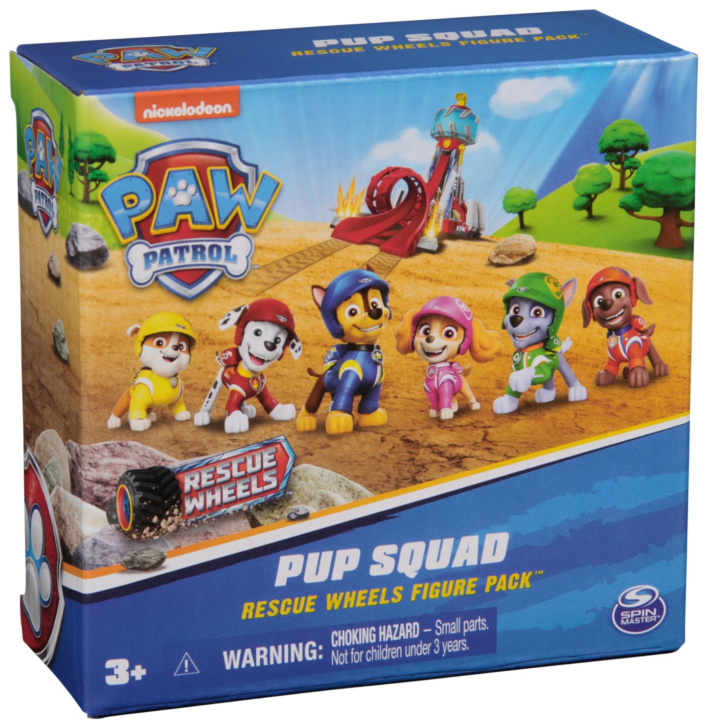 Paw Patrol: Rescue Wheels, 6-Piece Pup Squad Action Figure Gift Set, Kids Toys for Boys & Girls Ages 3 and Up