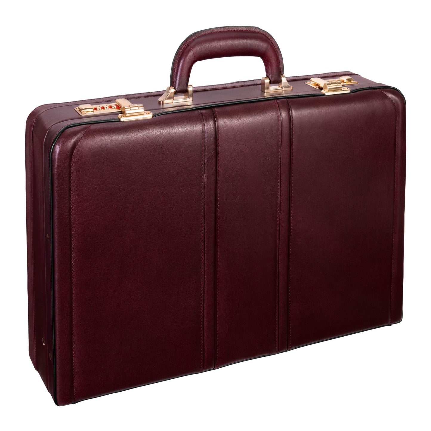 McKlein Coughlin, Leather 4.5" Expandable Laptop/Computer & Tablet Business Briefcase Attaché Bag, Men Women Laptop Briefcase, Laptop Compartment bag