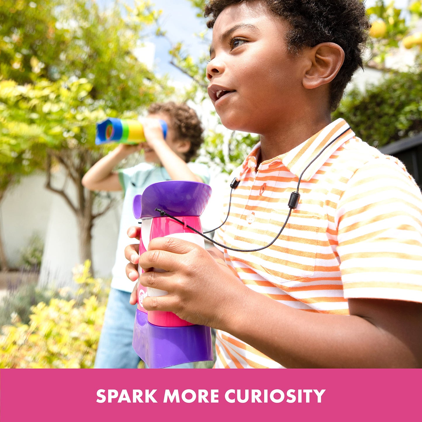 Educational Insights GeoSafari Jr. Kidnoculars Pink Binoculars For Toddlers & Kids, Toy for Boys & Girls, Classroom Must Haves, Ages 3+