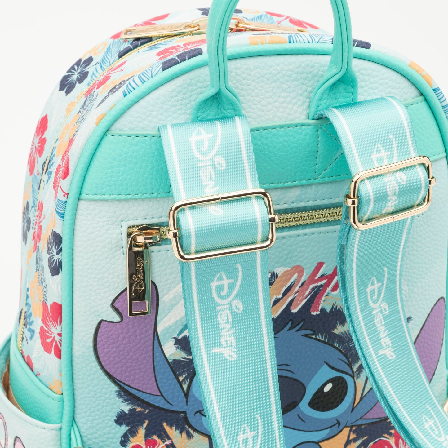 Wondapop - Stitch 11"" Vegan Leather Fashion Mini Backpack, Blue