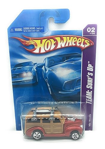 Hot Wheels 2008 118 Team: Surf's Up # 2 of 4 Reddish Copper '40s Woodie 1:64 Scale
