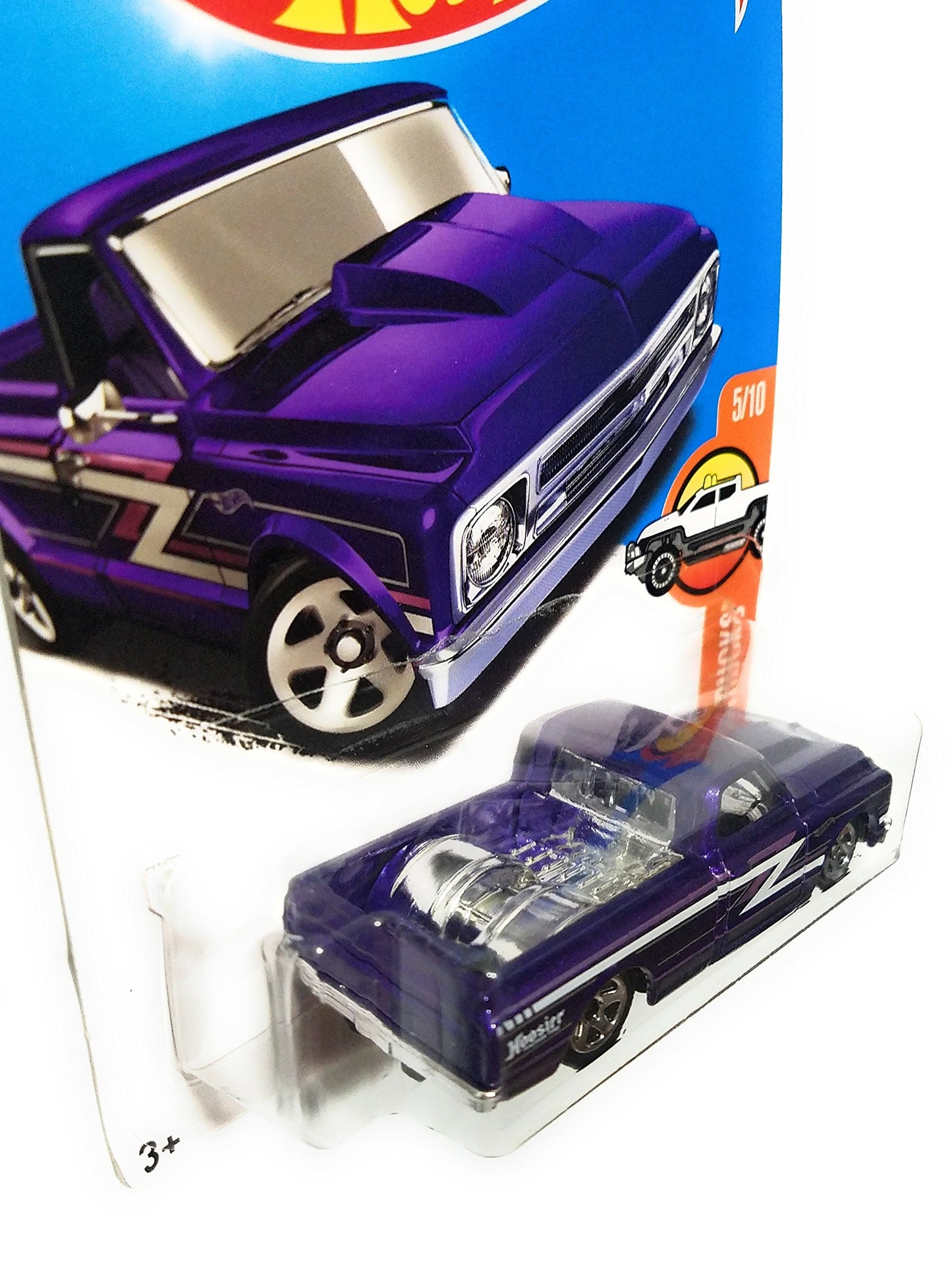 Hot Wheels 2017 HW Hot Trucks '67 Chevy C10 Hoosier 158/365, Purple