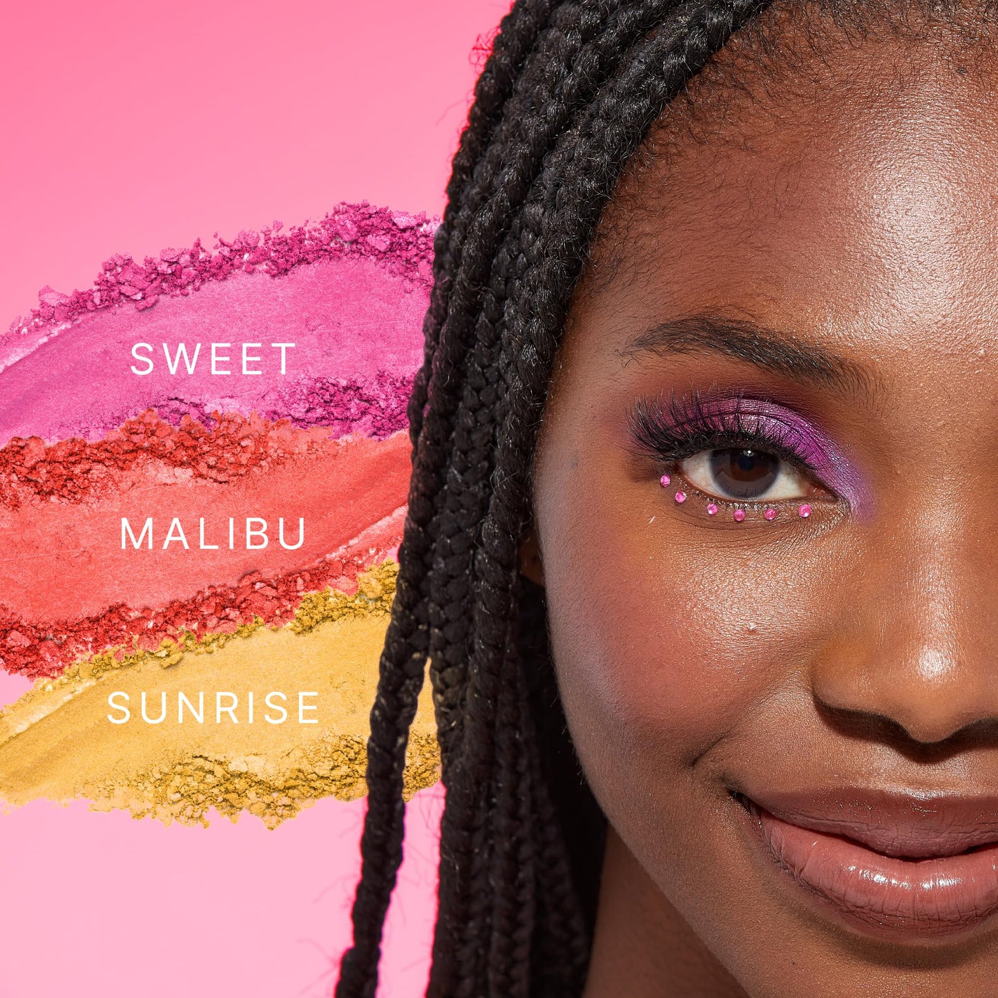 Ruby Kisses Eyeshadow Palette Highly Pigmented Eye Makeup 9 Shades Matte Shimmer Metallic Eyeshadow Palette (Malibu Sunrise)