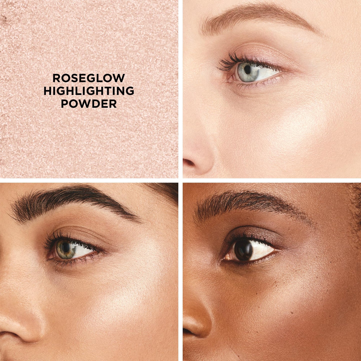 Laura Mercier RoseGlow Highlighting Powder, Rosy Neutral Highlighter Makeup, Buildable Coverage, Natural Dewy Finish, For All Skin Tones, Light