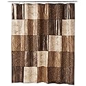 Popular Bath Zambia Collection, Shower Curtain, Chocolate 72.00" x 70.00"