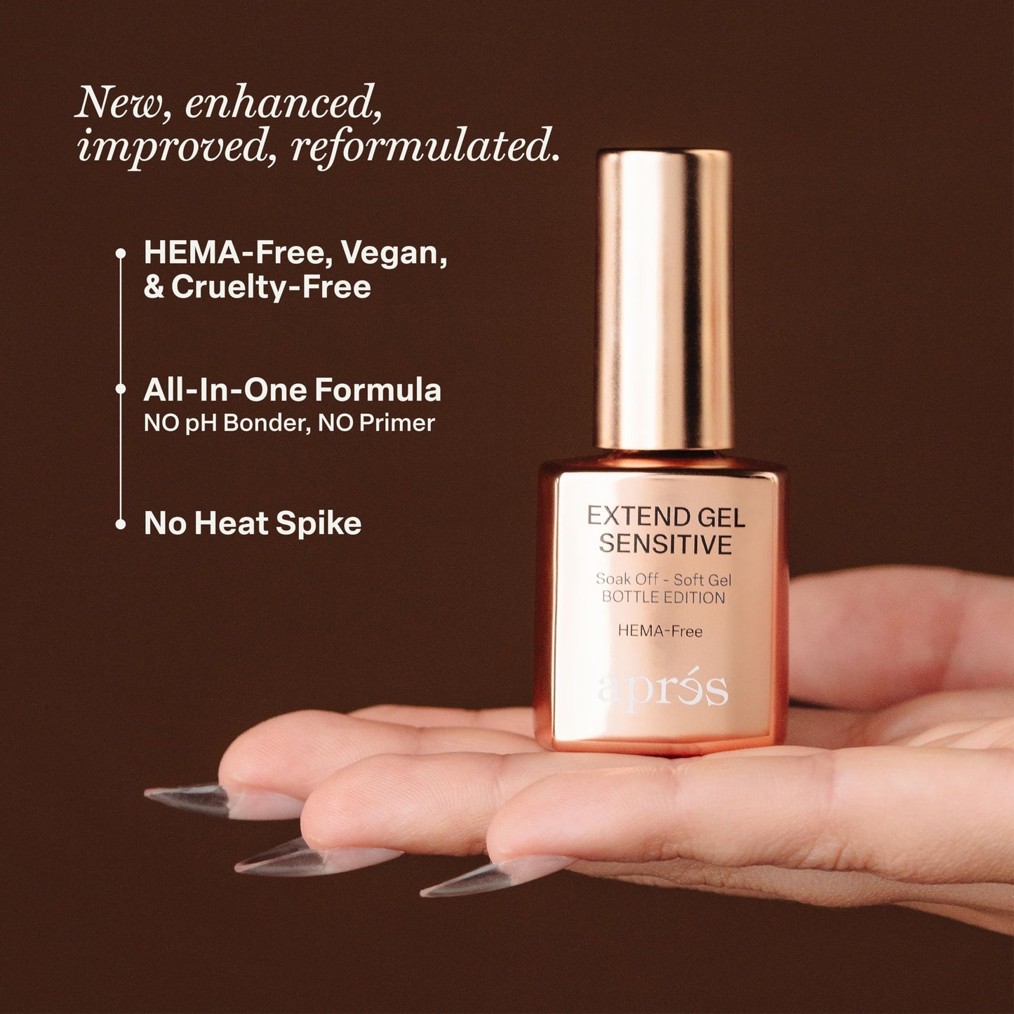 Aprés Extend Gel Sensitive - HEMA-Free Soak Off Gel-X Tips Adhesive (15 ml) Beauty & Personal Care APRÉS