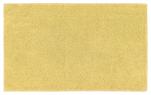 Garland Rug Queen Cotton Soft Yellow 24" x 40" Ultra Soft, Plush, Highly Absorbent, Machine Washable Shower & Bathroom Floor Towel, Non-Slip…